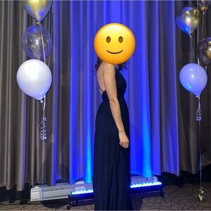 Evening dress, long, v neck